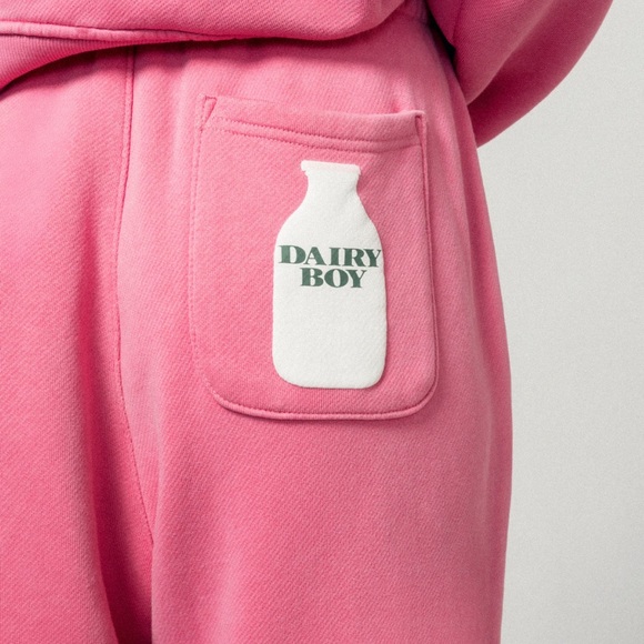 Dairy Boy NWT Pink Milk Bottle Sweatpants